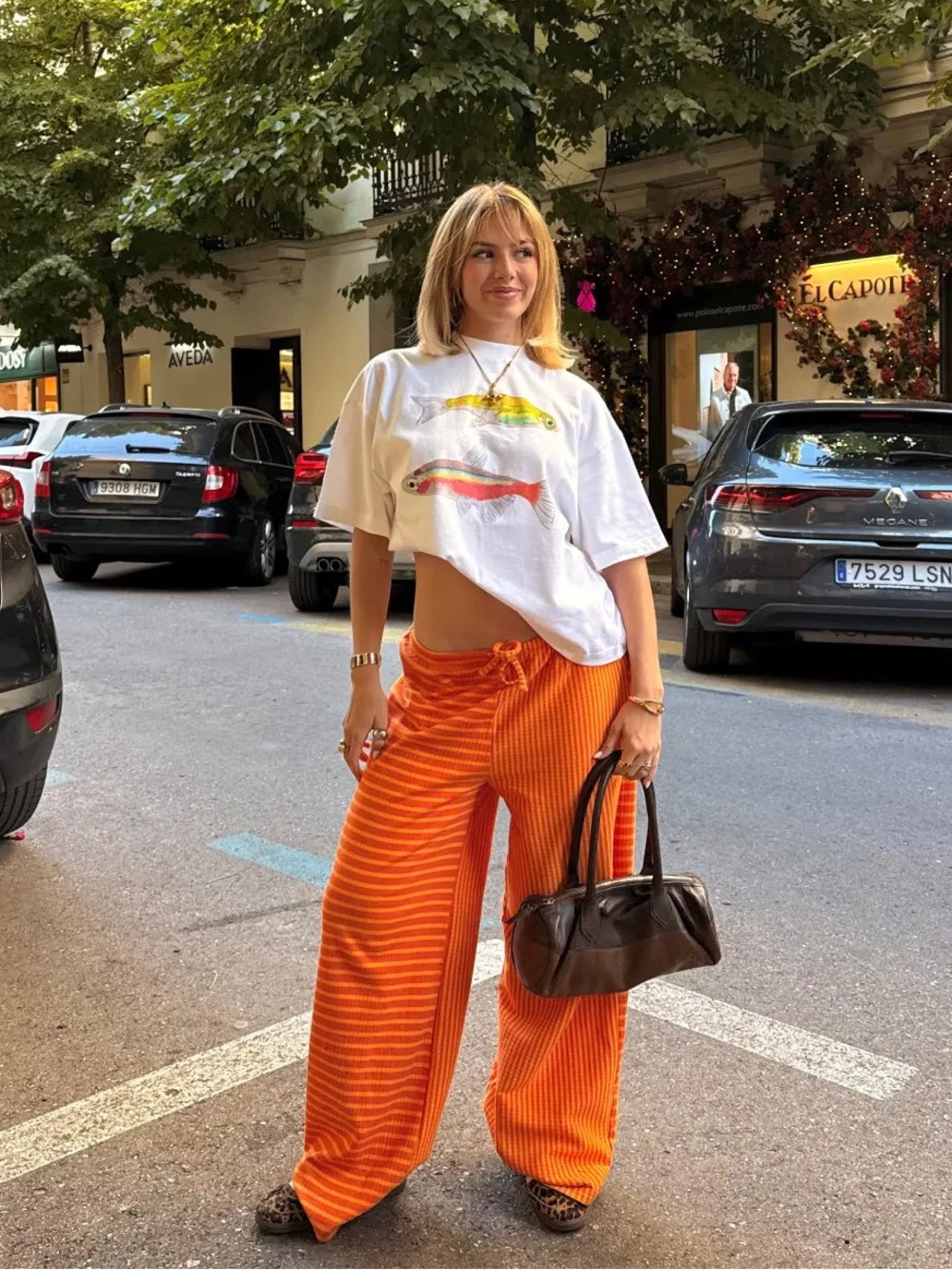 MUGO Sunny Striped Pants 🧡